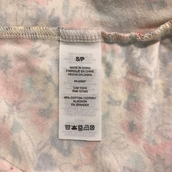 Garage Floral Long Strapless Ruched Bandeau S - Picture 5 of 6